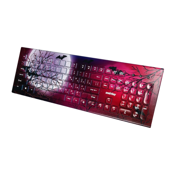 Клавиатура проводная Smartbuy 223 Moon классическая USB 1.5м мультимед. черный (1/20)