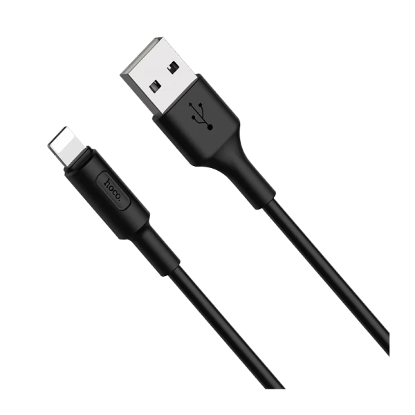 Кабель HOCO X25 USB (m)-Lightning (m) 1.0м 2.0A ПВХ черный (1/30/300)