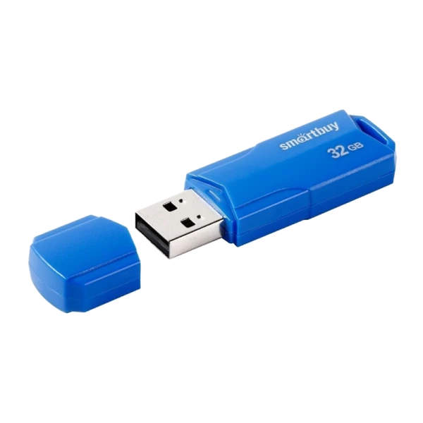 Флеш-накопитель Smartbuy Clue 32GB USB2.0 пластик синий