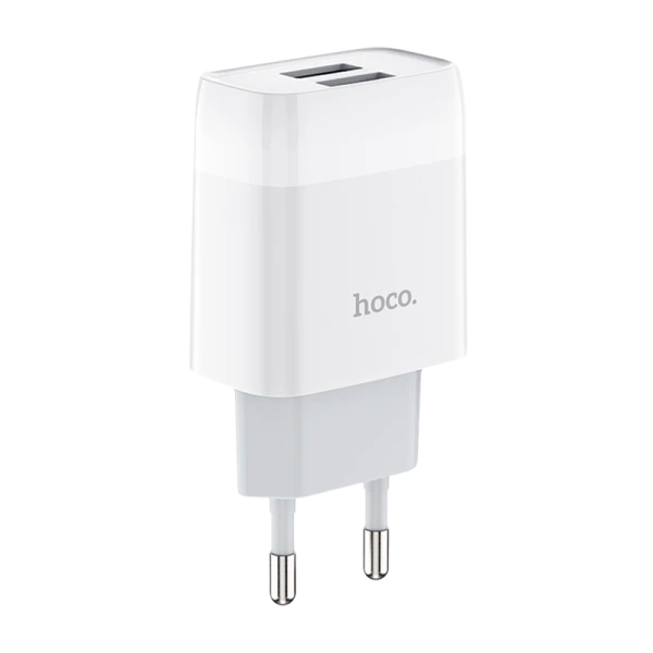Сетевое З/У HOCO C73A 2USB 2.1A белый (1/36/216)