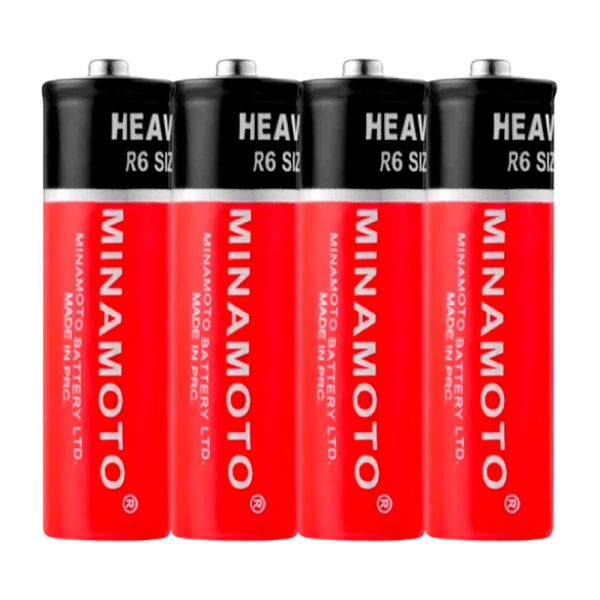 Батарейка Minamoto R6 AA Shrink 4 Heavy Duty 1.5V (4/60/1200)