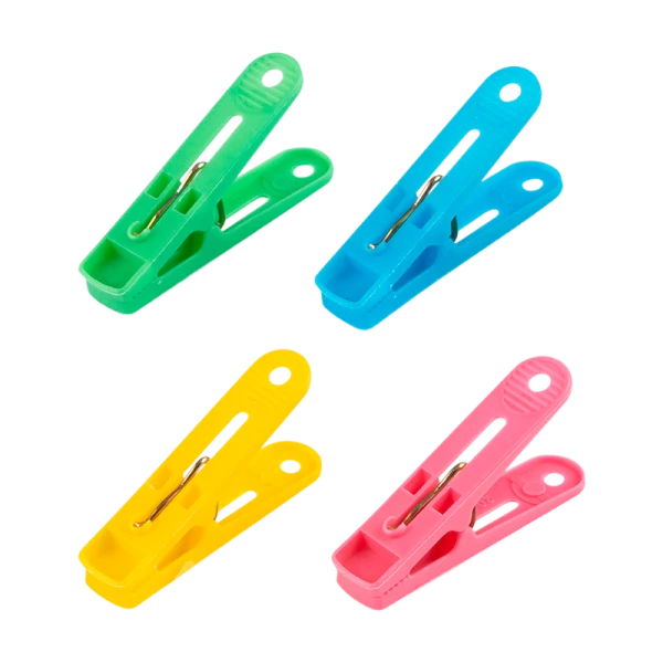 Прищепки Рыжий кот 54х12х25мм 12шт. ассорти (1/10/240)