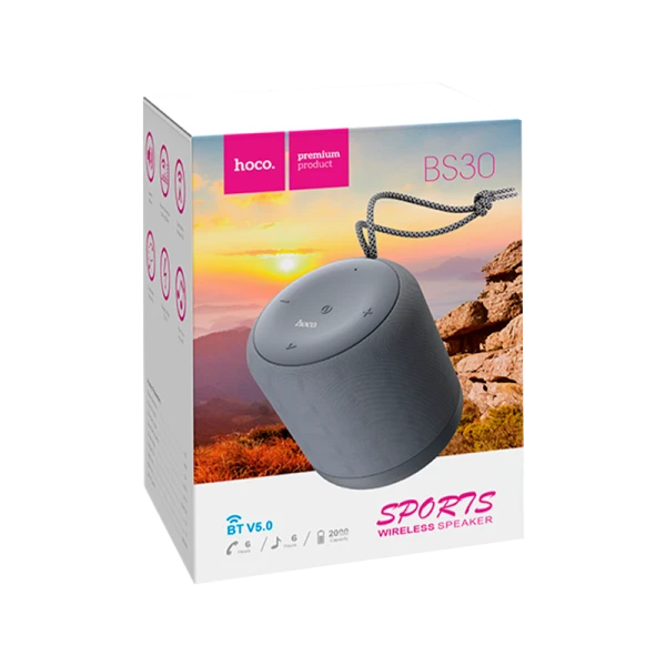 Портативная колонка HOCO BS30 bluetooth 5.0 microSD серый (1/35)