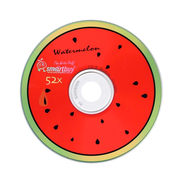 Диск CD-R Smartbuy Fresh-Watermelon 52x 80min 10шт. cake box (50/250)