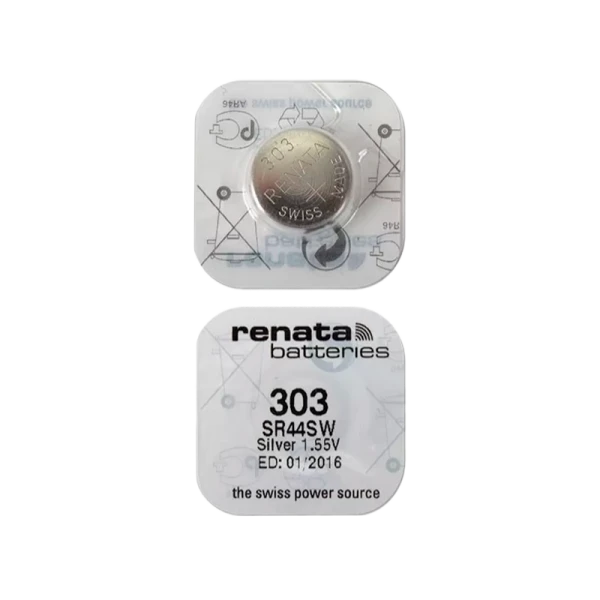 Батарейка Renata 303 (SR44SW) Silver Oxide 1.55V (1/10/100)