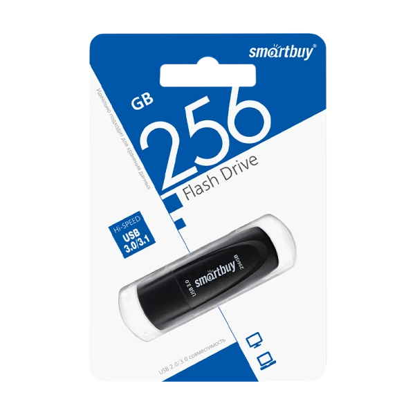 Флеш-накопитель Smartbuy Scout 256GB USB3.1 пластик черный