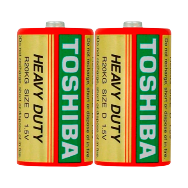Батарейка Toshiba R20 D Shrink 2 Heavy Duty 1.5V (2/20/200)