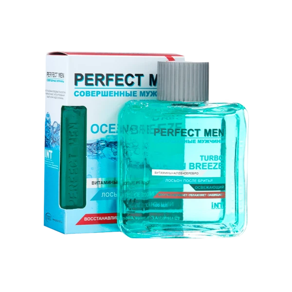 Лосьон после бритья XXI CENTURY Perfect Men Turbo OCEAN BREEZE (освежающий) 100мл (1/48)