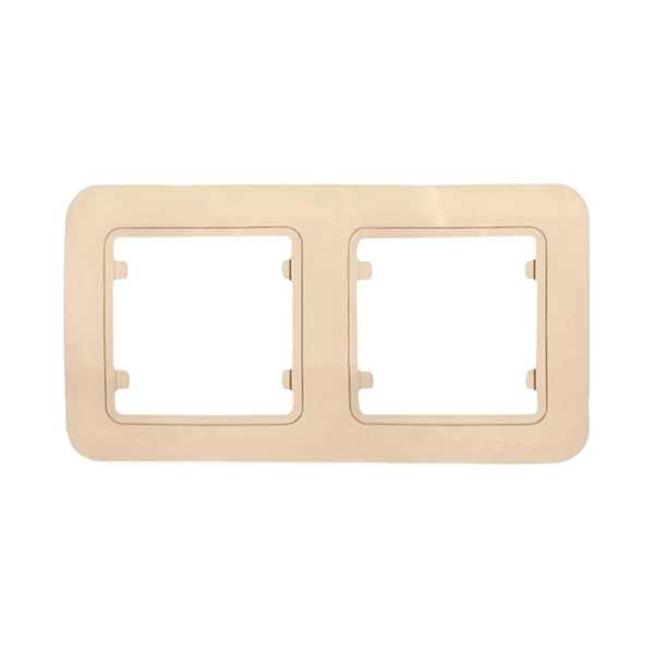 Рамка Makel Lillium 2пост. кремовый 71212 (1/25)