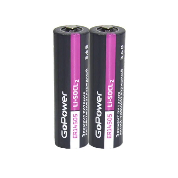 Батарейка GoPower ER14505 Shrink 2 Li-SOCl2 3.6V 2600mAh (2/50/300)