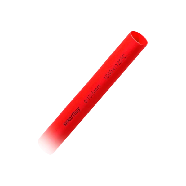 Термоусаживаемая трубка Smartbuy 10/5, ,красный, 1 метр (SBE-HST-10-r)