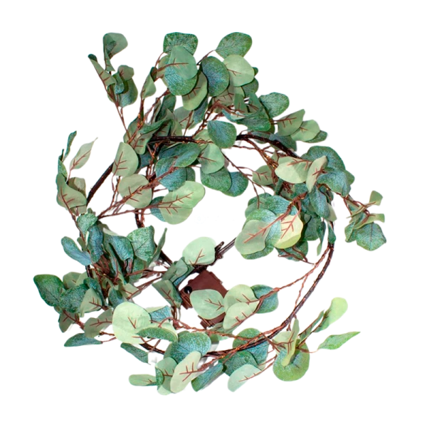 Гирлянда Космос Ветвь эвкалипта 96LED 1,8м 6ч таймер белый теплый (1/32)