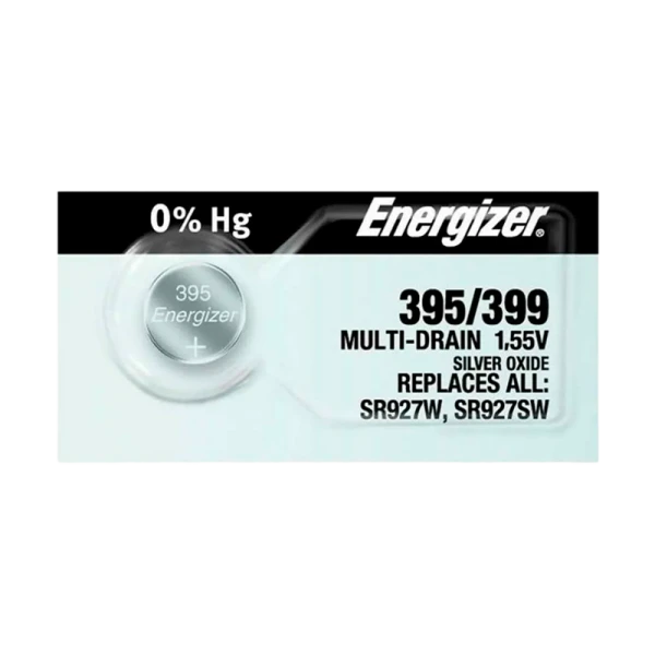 Батарейка Energizer 395/399 BL1 Silver Oxide 1.5V 0%Hg (1/10/100/1000)
