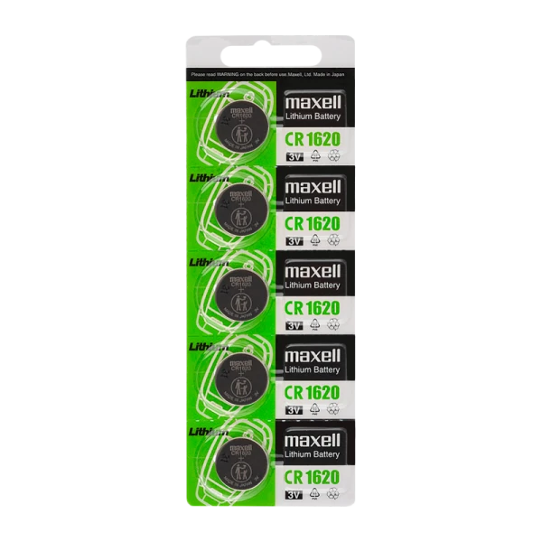 Батарейка Maxell G CR1620 BL5 Lithium 3V (5/100/2000)