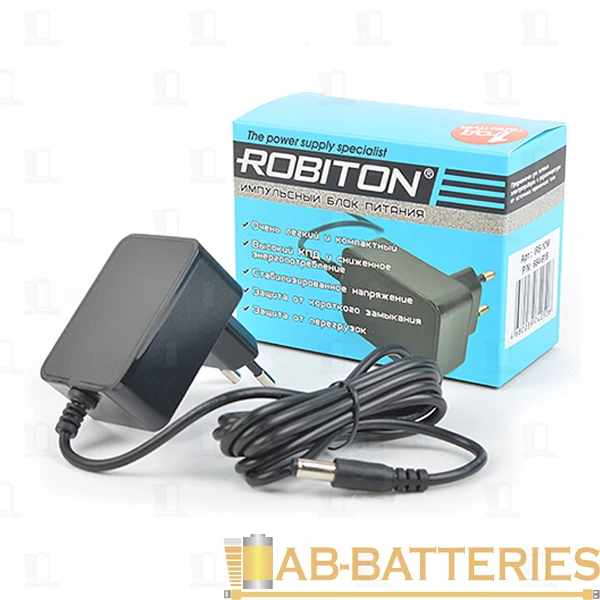 Блок питания ROBITON IR5-10W 5,5x2,5/12 (+) SP-2.0-5 (1/100)