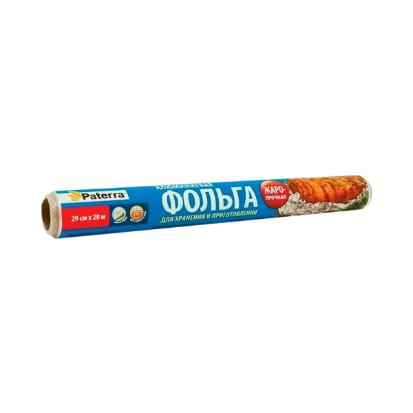 Фольга пищевая PATERRA "ПРОЧНАЯ"&nbsp;&nbsp;29 см х 20 м 11 мкм (1/27)