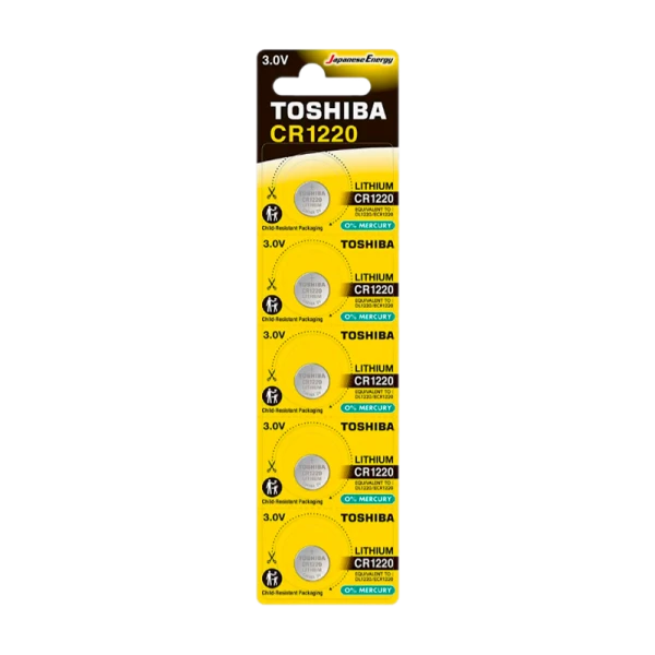 Батарейка Toshiba CR1220 BL5 Lithium 3V (5/100)