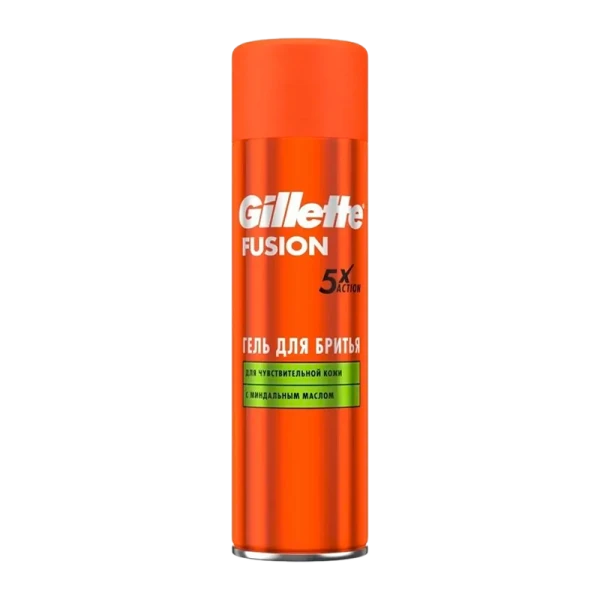 Гель для бритья Gillette FUSION для чувствительной кожи 200мл (1/6)
