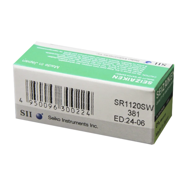 Батарейка SEIZAIKEN 381 (SR1120SW) Silver Oxide 1.55V (1/10/100/1000)