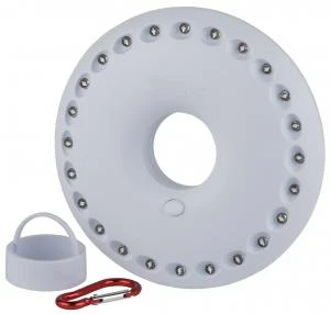 Фонарь туристический ЭРА K24 2.2W 24LED от батареек диск белый (1/12/72)