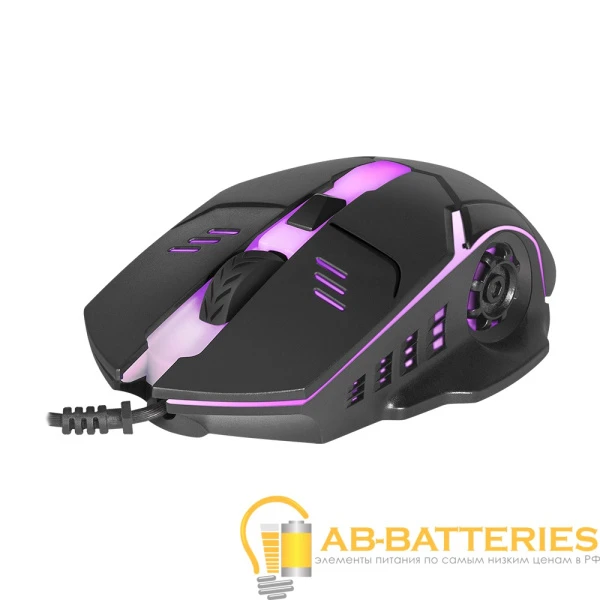 Мышь проводная Defender MB-470 Ultra Matt классическая USB черный (1/40)