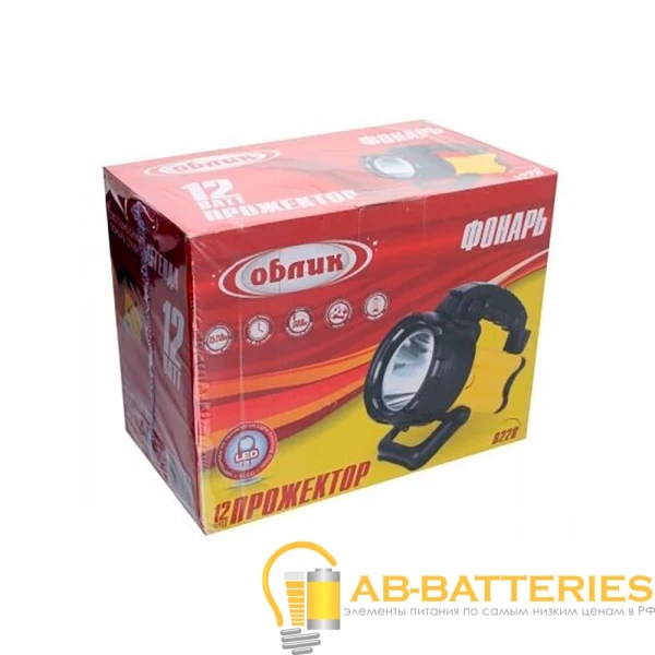 Фонарь туристический Облик 8228 12W 1LED от аккумулятора желтый
