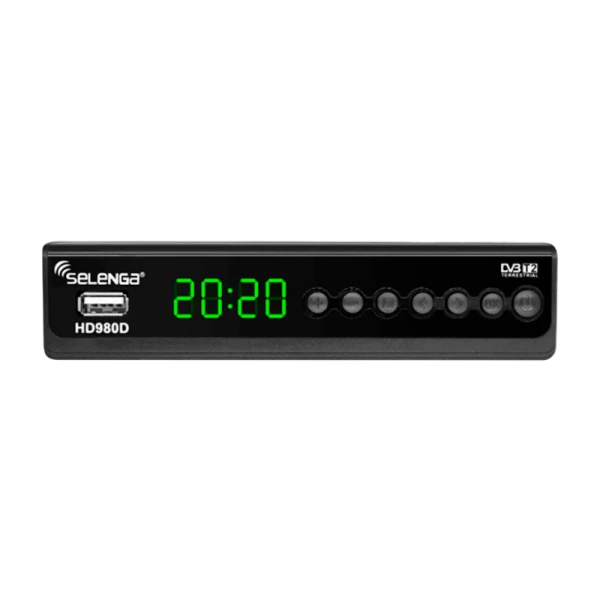 Приставка для цифрового ТВ Selenga HD980D DVB-T/T2/C черный (1/20)