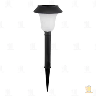 Фонарь садовый Облик 421 2LED от аккумулятора датчик движения и освещения черный (1/6/36)