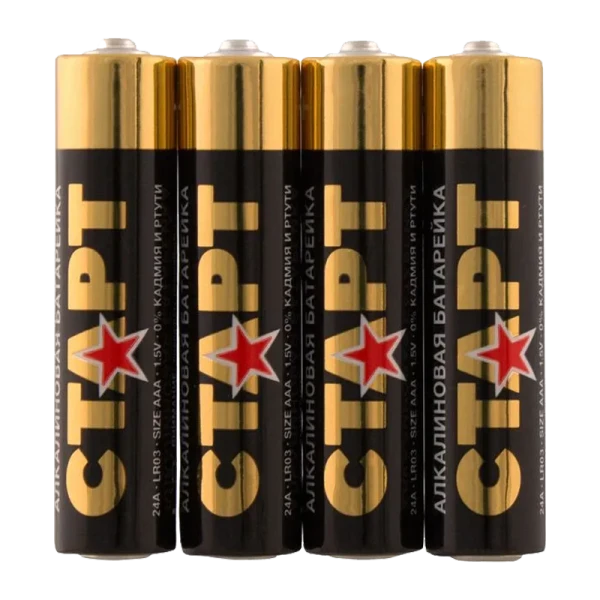 Батарейка Старт LR03 AAA Shrink 4 Alkaline 1.5V (4/40/720)
