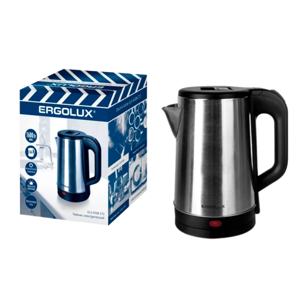 Электрочайник Ergolux ELX-KS08-C72 1600W 1.8л черный (1/12)