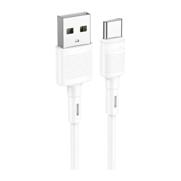 Кабель HOCO X83 USB (m)-Type-C (m) 1.0м 3.0A ПВХ белый (1/33/330)
