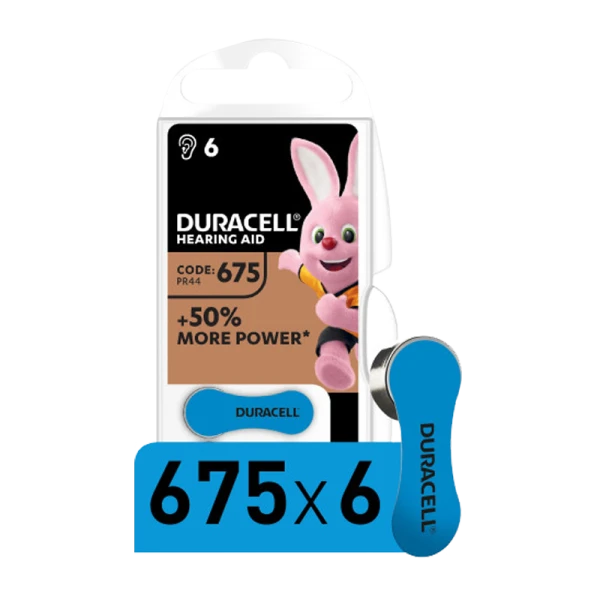 Батарейка Duracell ZA675 BL6 Zinc Air 1.45V (6/60/600)
