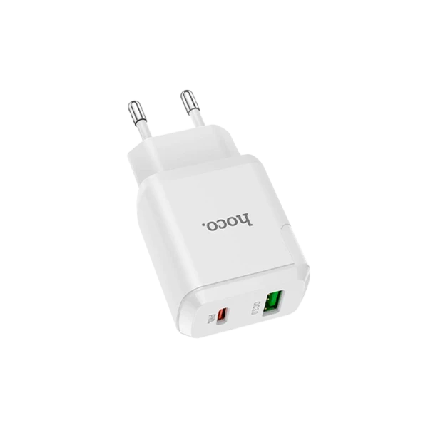 Сетевое З/У HOCO N5 1USB/Type-C 3.0A 20W PD3.0 белый (1/12/120)