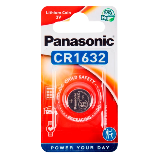 Батарейка Panasonic Power Cells CR1632 BL1 Lithium 3V CN (Китай)