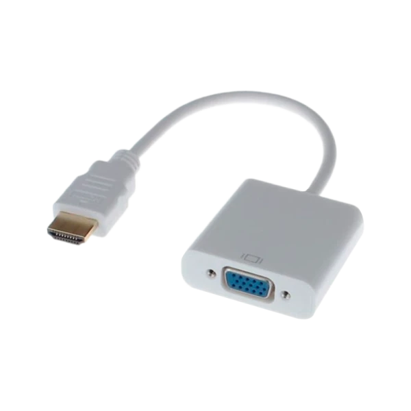 Переходник KS-IS HDMI (m)-VGA (f) 0.2м белый