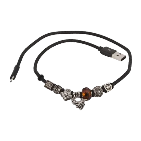 USB кабель REMAX Jewellery (IPhone 5/6/7/SE) RC-058I Чёрный