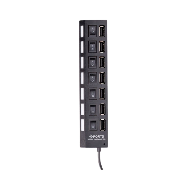 USB-Хаб Smartbuy 7207 7USB с выключателем черный