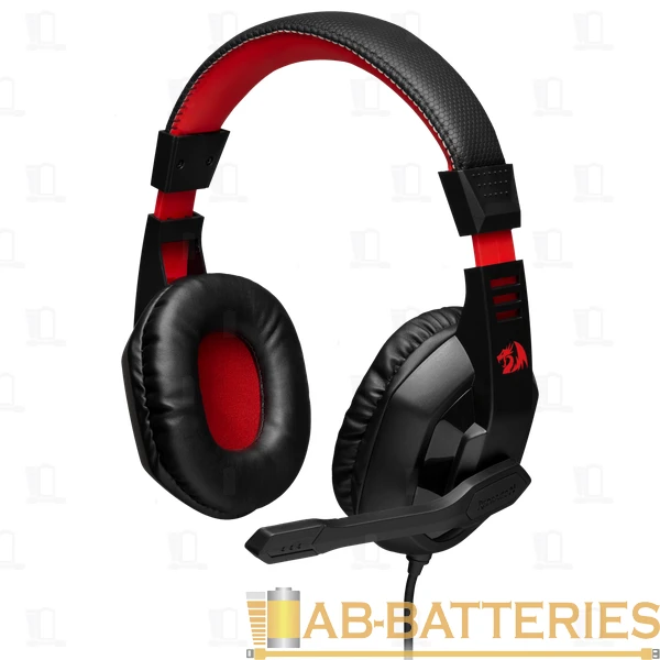 Наушники полноразмерные Redragon Ares с микр. игровые черный красный (1/20)