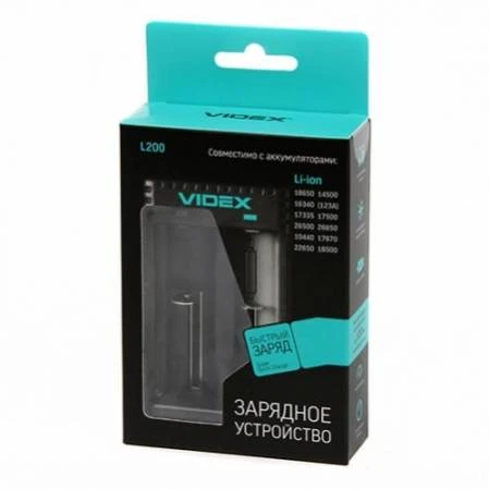 З/У для аккумуляторов Videx VCH-L200 Li-ion 2 слота (1/20)
