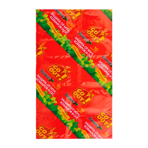 Пластины от мух Go Out (красные, без запаха) (1/250)