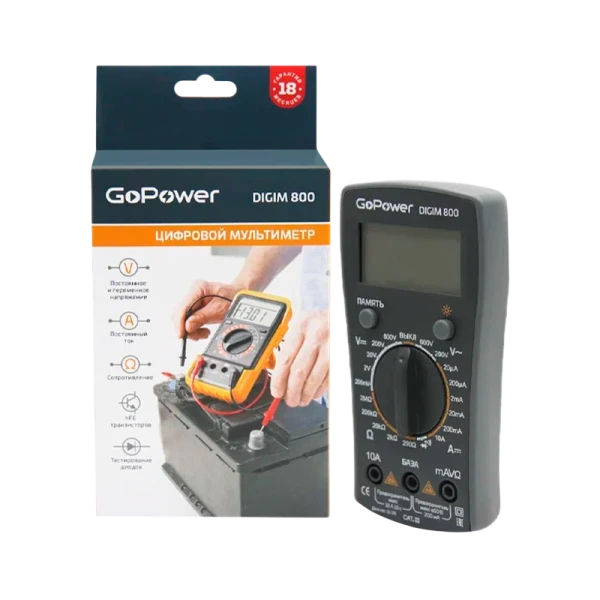Мультиметр GoPower DigiM 800 (1/80)