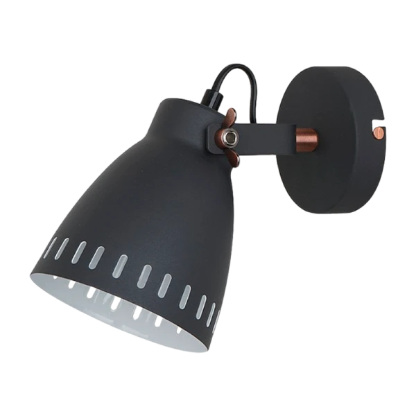 Светильник настенный Camelion WML-428-1 40W 230V 1LED черный (1/20)