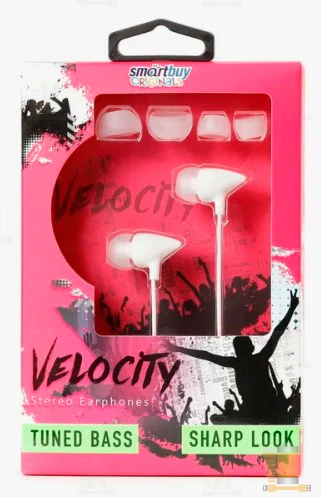 Наушники внутриканальные Smartbuy VELOCITY белый (1/36)