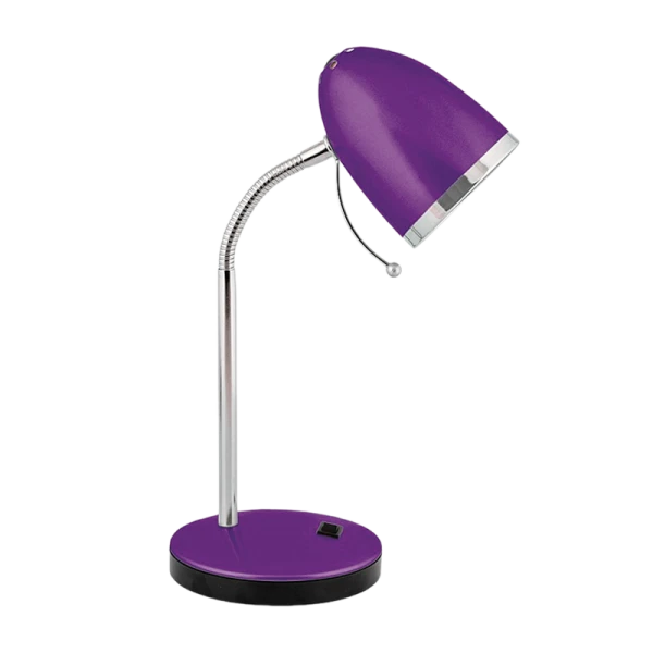 Светильник настольный Camelion KD-308 40W 230V E27 на основании фиолетовый (1/12)