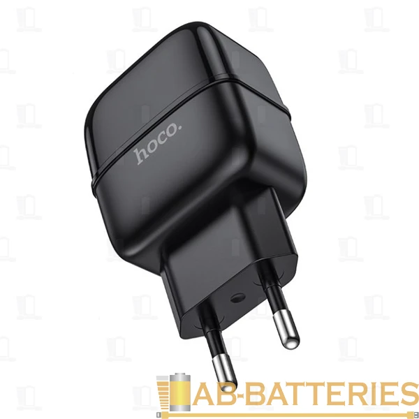Сетевое З/У HOCO C77A 2USB 2.4A черный (1/12/120)