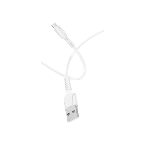 Кабель GoPower GP21M USB (m)-microUSB (m) 1.0м 2.4A силикон белый (1/200/800)