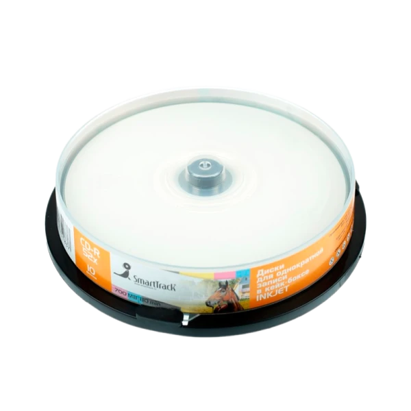 Диск CD-R SmartTrack Inkjet print 700MB 52x 10шт. (10/200)