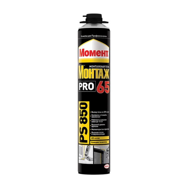 Монтажная пена Момент МОНТАЖ PRO 65 PS850 850мл (1/16)