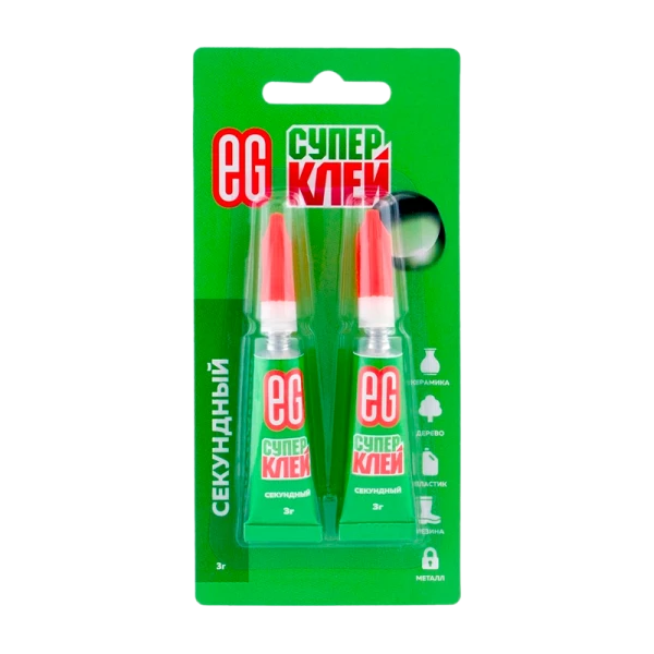 Супер-клей Еврогарант/EG 3г BL2 (1/10/240)