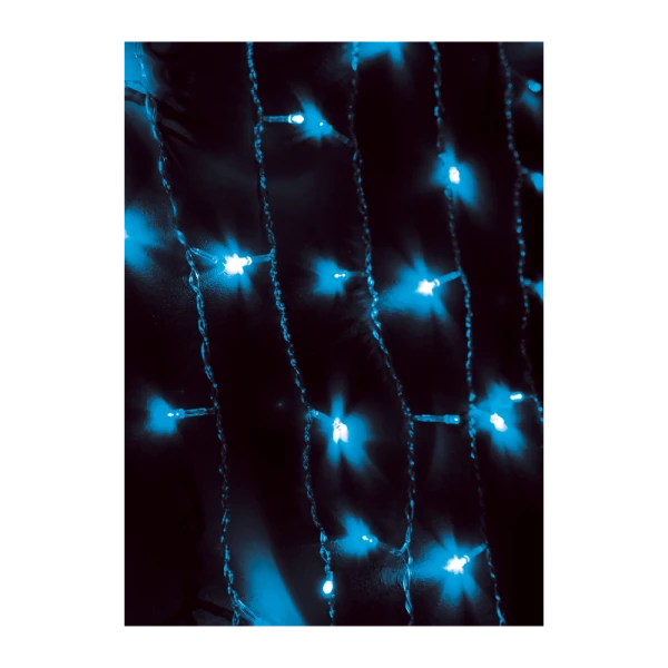 Гирлянда Космос 200LED 2.5м лампочки нить 8 режимов с контроллером голубой (1/40)